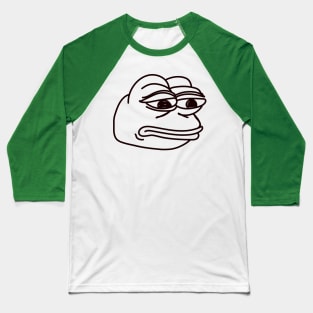 Sad Pepe the Frog Meme Baseball T-Shirt